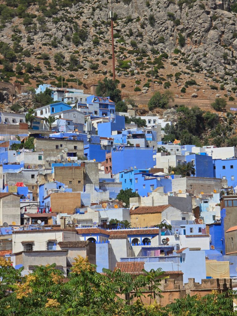 Blaue Häuser von Chefchaouen im Rifgebirge